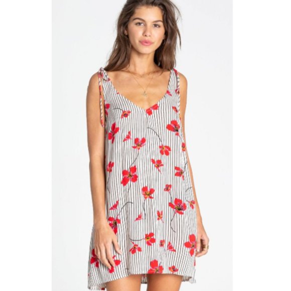 Billabong High Tied Slip Dress White Cap XS - Picture 1 of 11